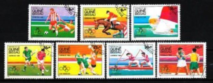Guinée Bissau 1984 (JOete14) série complète de 7 timbres oblitérés