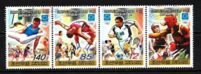 Corée du Nord 2004 (JOete9) série complète de 4 timbres oblitérés