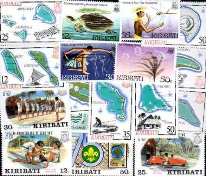 Collections de timbres des Iles Kiribati