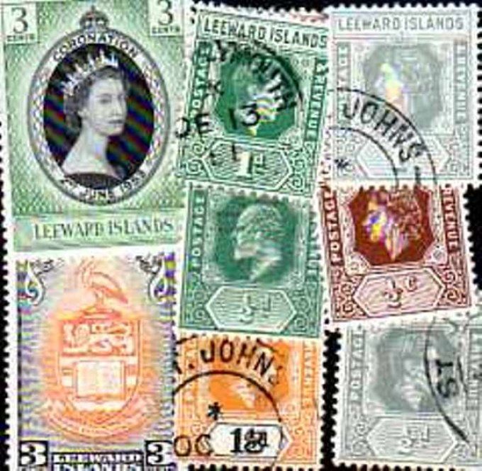 Collections de timbres des Iles Leeward