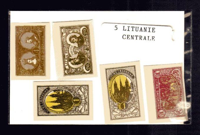 Collections de timbres de Lituanie Centrale