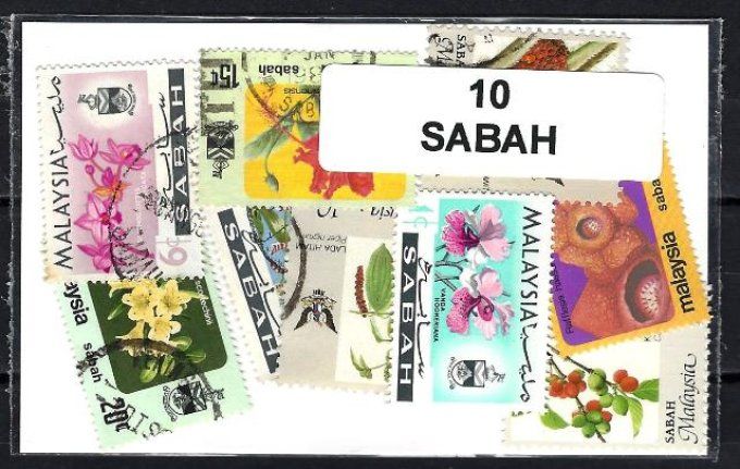 Collections de timbres de Malaisie Sabah