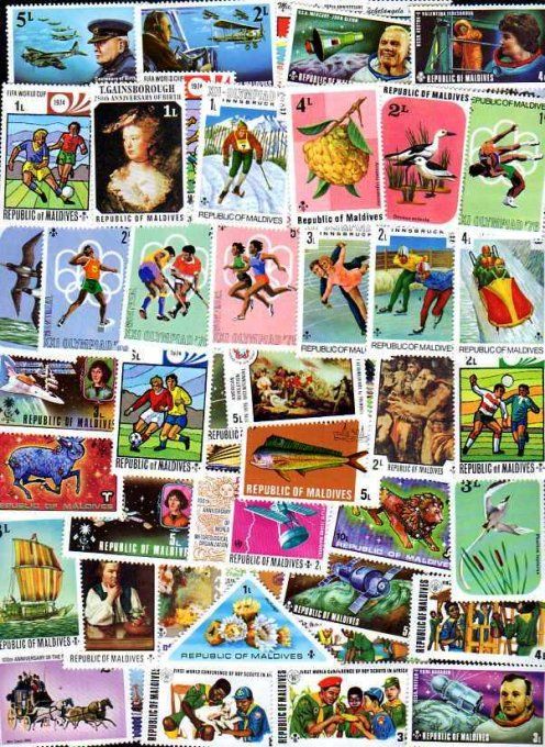 Collections de timbres des Maldives