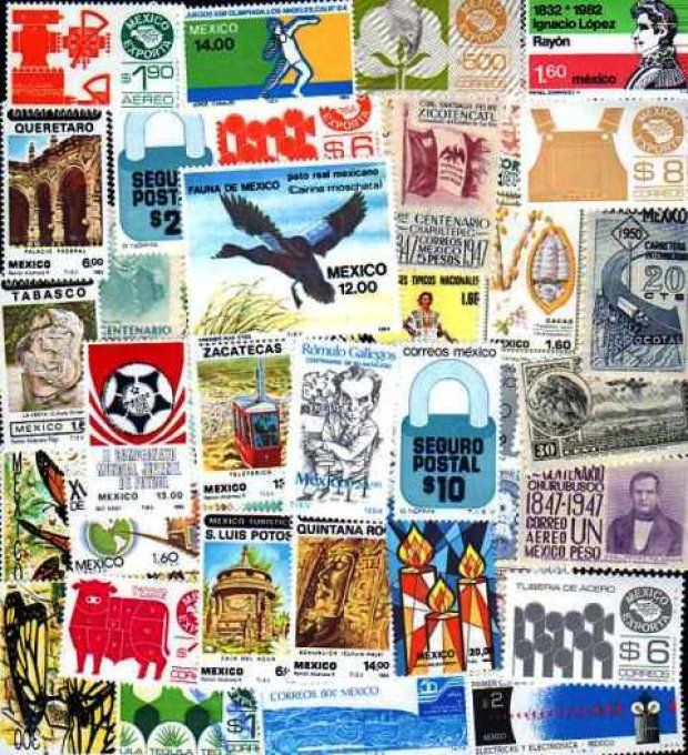 Collections de timbres du Mexique