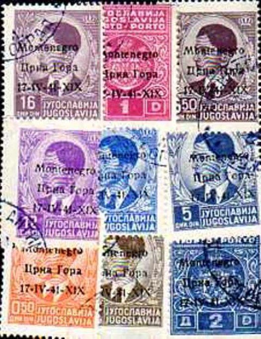 Collections de timbres du Monténégro