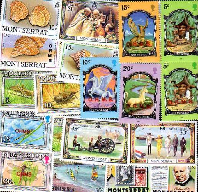 Collections de timbres de Montserrat