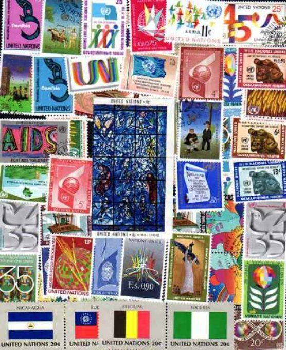 Collections de timbres des Nations-Unies