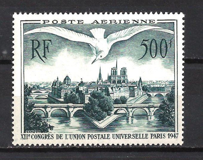 France 1947 - Yvert poste aérienne n° 20 neuf ** luxe MNH