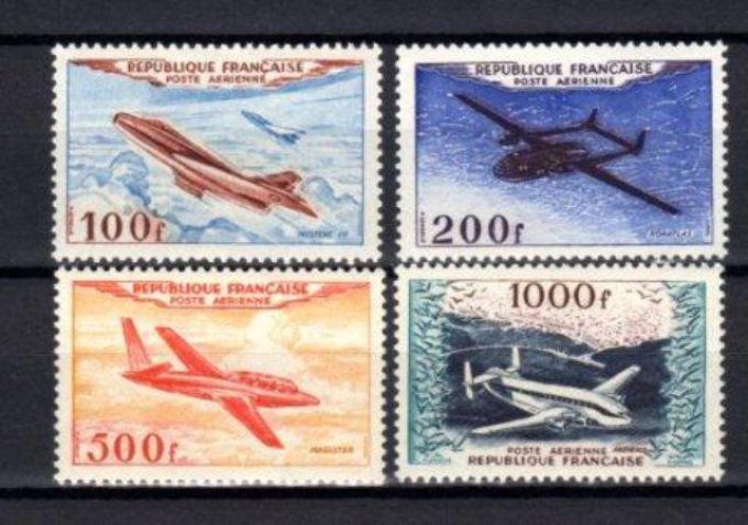 France 1954 - Yvert poste aérienne n° 30 à 33 neuf ** luxe MNH