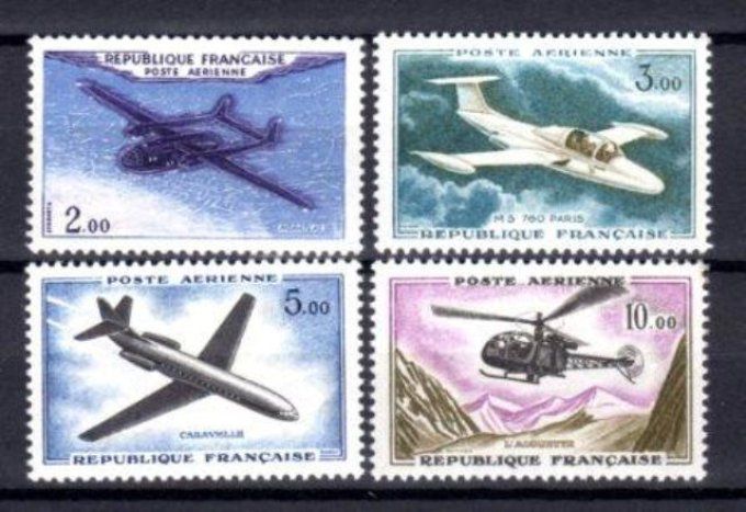 France 1960 - Poste aérienne Yv n° 38 à 41 neuf ** MNH