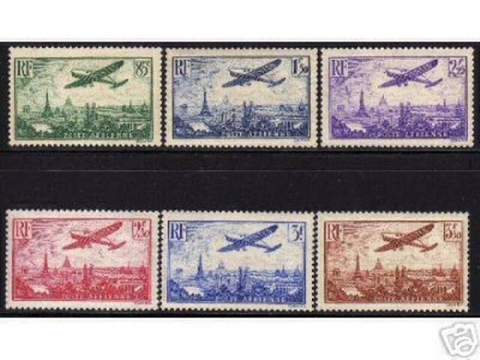 France 1936 - Yvert poste aérienne n° 8 à 13 neuf ** luxe MNH