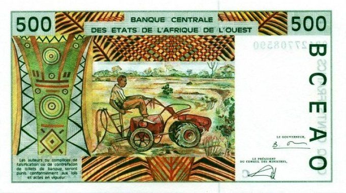 Billet du Burkina Faso 500 francs année 2002 pick 310m UNC