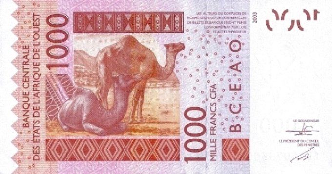 Billet du Mali 1000 francs année 2015 pick 415o UNC