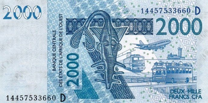 Billet du Mali 2000 francs année 2014 pick 416n UNC
