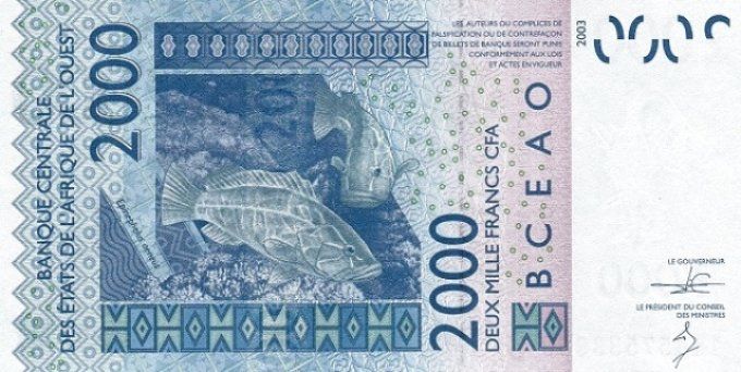 Billet du Mali 2000 francs année 2014 pick 416n UNC