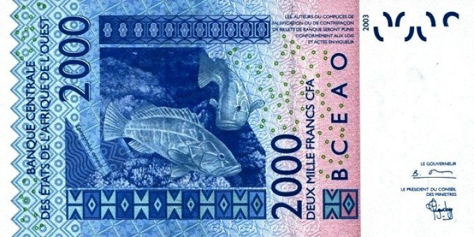 Billet du Mali 2000 francs année 2003 pick 416a UNC