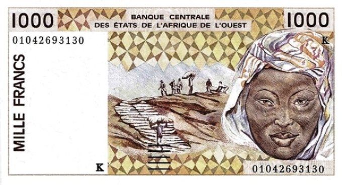 Billet du Sénégal 1000 francs année 2001 pick 711k UNC