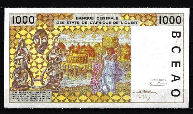 Billet du Togo 1000 francs année 1995 pick 811e UNC