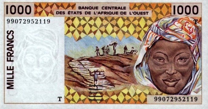 Billet du Togo 1000 francs année 1999 pick 811i UNC 