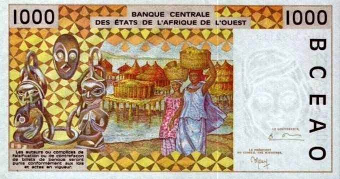 Billet du Togo 1000 francs année 1999 pick 811i UNC 