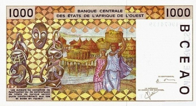 Billet du Togo 1000 francs année 2001 pick 811k UNC