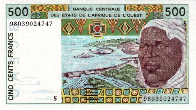 Billet de Guinée Bissau 500 francs année 1998 pick 910c UNC